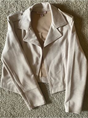PhilosophyClassic Women's Beige suede jacket